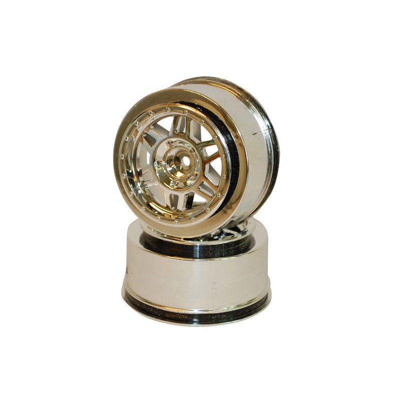 Radio -controlled car accessories SC Chrome 6 branch rims. 1/10 | Scientific-MHD