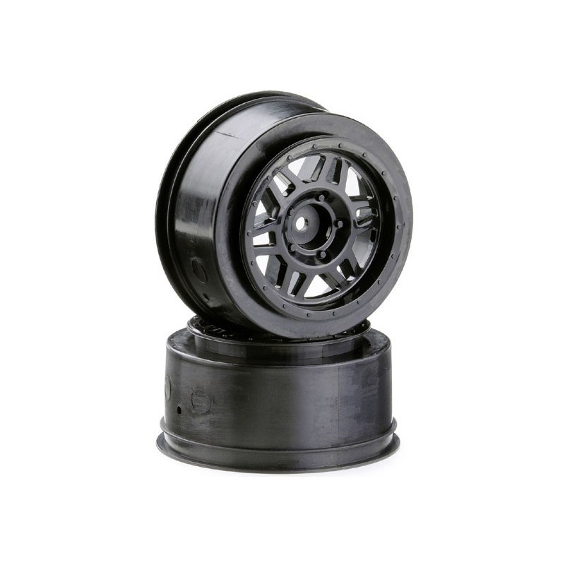 Radiocomanded car accessories Black SC rims 6 branches 1/10 | Scientific-MHD