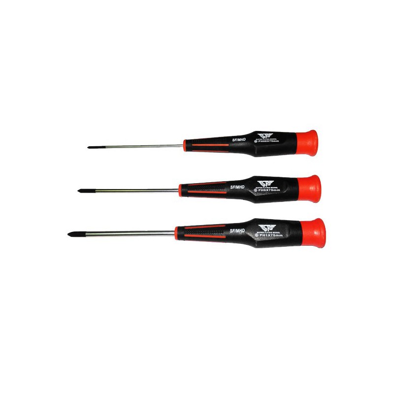 Screwdriver for model game of 3 screwdrivers Phillips 00/0/1 | Scientific-MHD