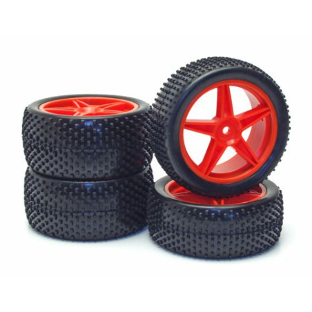 REDIOCMANDED RAWSE ACCESSORS 4 WHEELS RED BUGGY PICOTS1/10 | Scientific-MHD