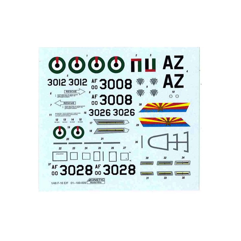 F-16F Block 601/48 plastic plane model | Scientific-MHD
