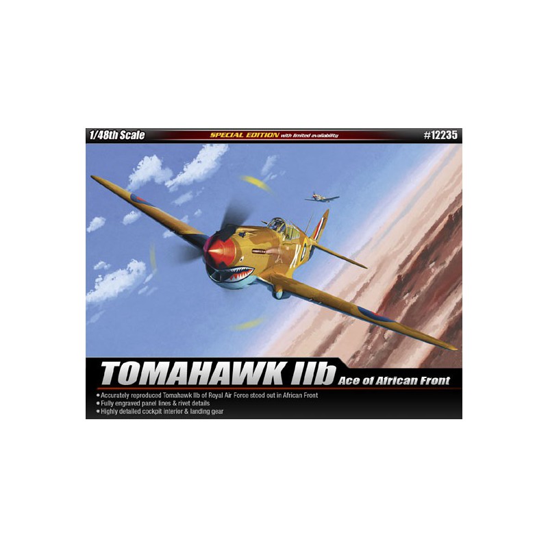 Plastic plane model Tomahawk IIB Africa 1/48 | Scientific-MHD