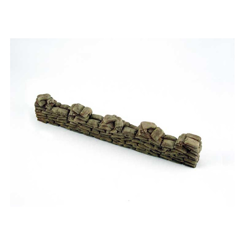 Mounted diorama model and painted sandbags (6pcs) 1/48 | Scientific-MHD