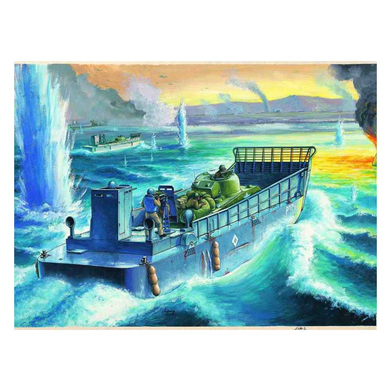 LCM 3 USN vehicle plastic tank model. 1/48 | Scientific-MHD