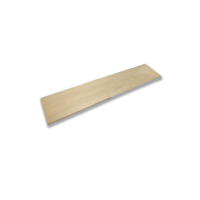 Wood material batch of 7 half-plates from Balsa500 x 100 x 1 mm | Scientific-MHD