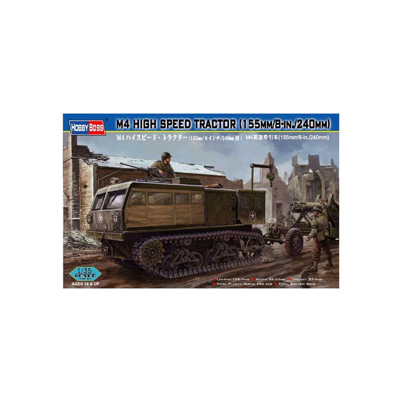M4 High Speed ​​Tractors M4 plastic tank model ... 1/35 | Scientific-MHD