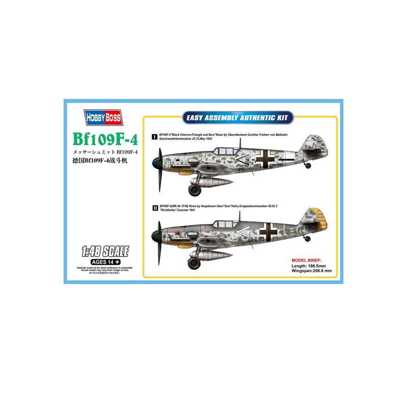 Plastic plane model Me BF109F-4 1/48 | Scientific-MHD