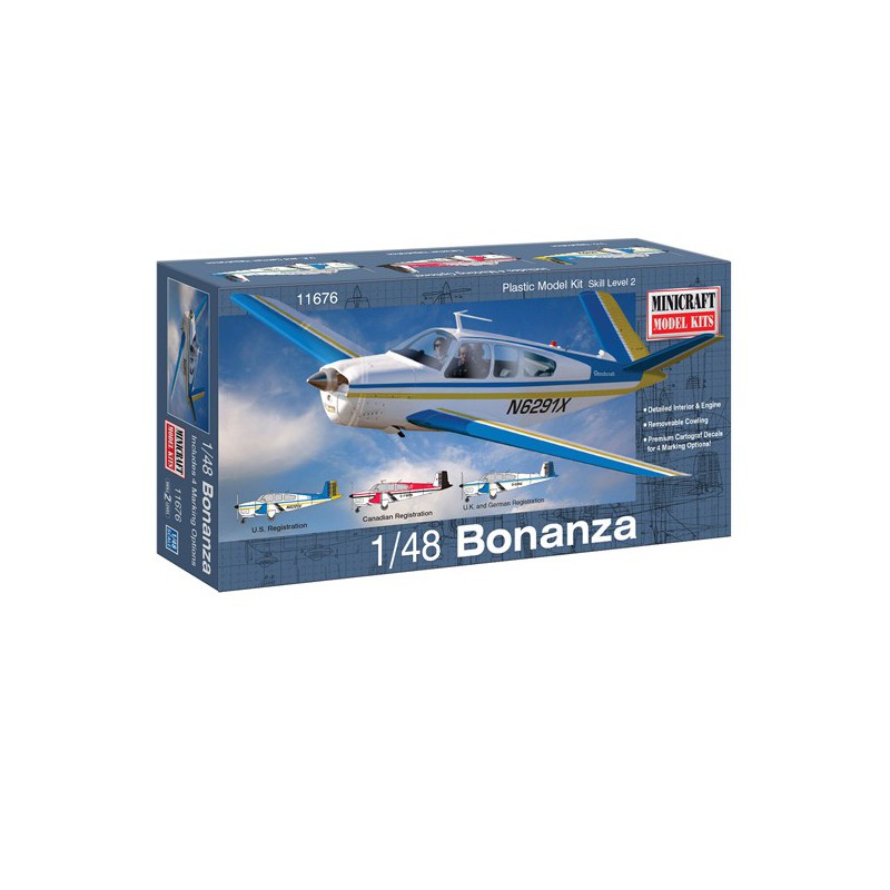 Bonanza 1/48 plastic plane model | Scientific-MHD