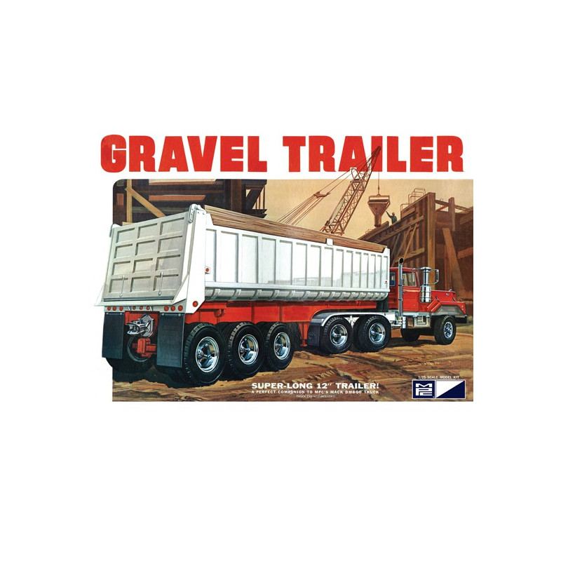 Axle Gravel Trailer 1/24 plastic truck model | Scientific-MHD