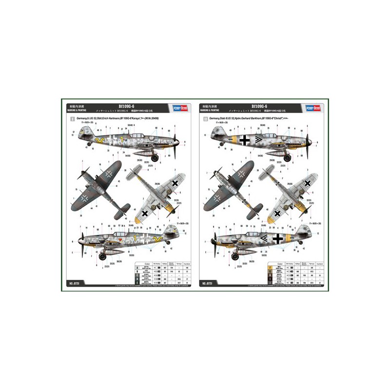 BF 109G-6 1/48 plastic plane model | Scientific-MHD