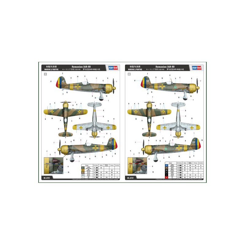 Romanian plastic model IAR-80 1/48 | Scientific-MHD