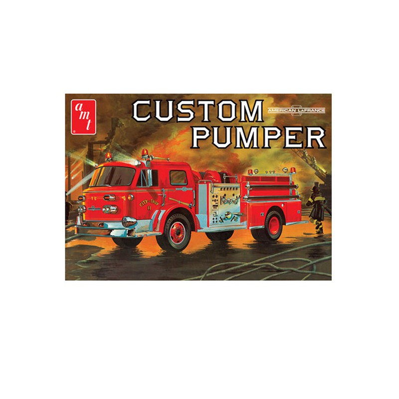 Plastic truck model American pump fire truck 1/25 | Scientific-MHD