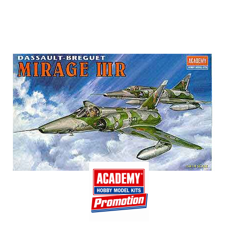 Mirage IIIR 1/48 plastic plane model | Scientific-MHD