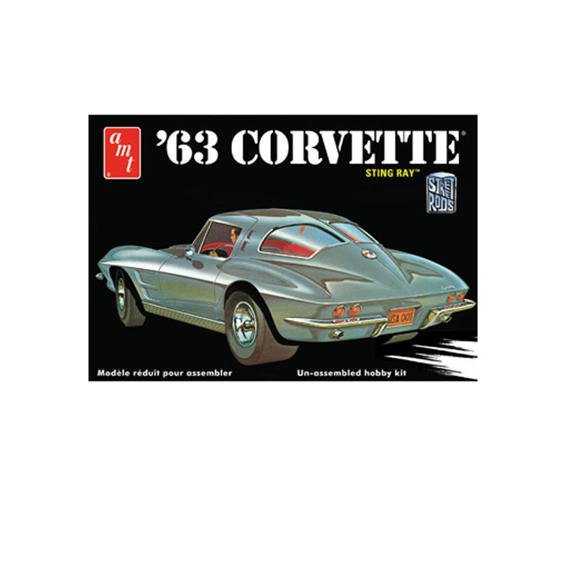 Corvette Chevy 1963 1/25 plastic car cover | Scientific-MHD