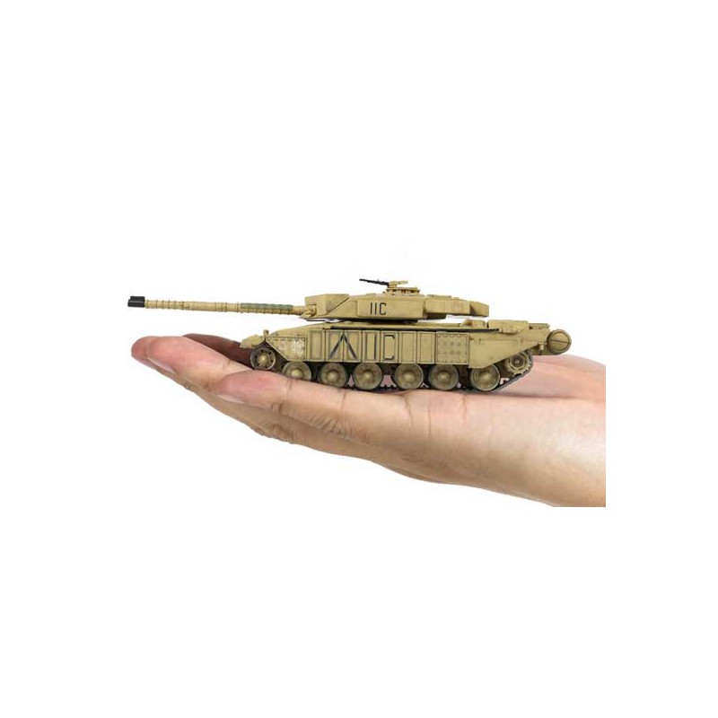 Radio -controlled chariot at 1/72 Mbt Challenger Desert R/C 1/72 | Scientific-MHD