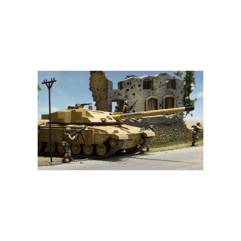 Radio -controlled chariot at 1/72 Mbt Challenger Desert R/C 1/72 | Scientific-MHD