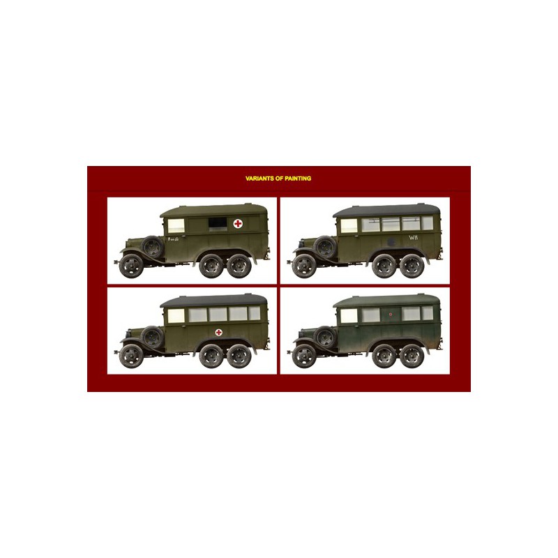 Gas plastic truck model 05 194 1/35 ambulance | Scientific-MHD