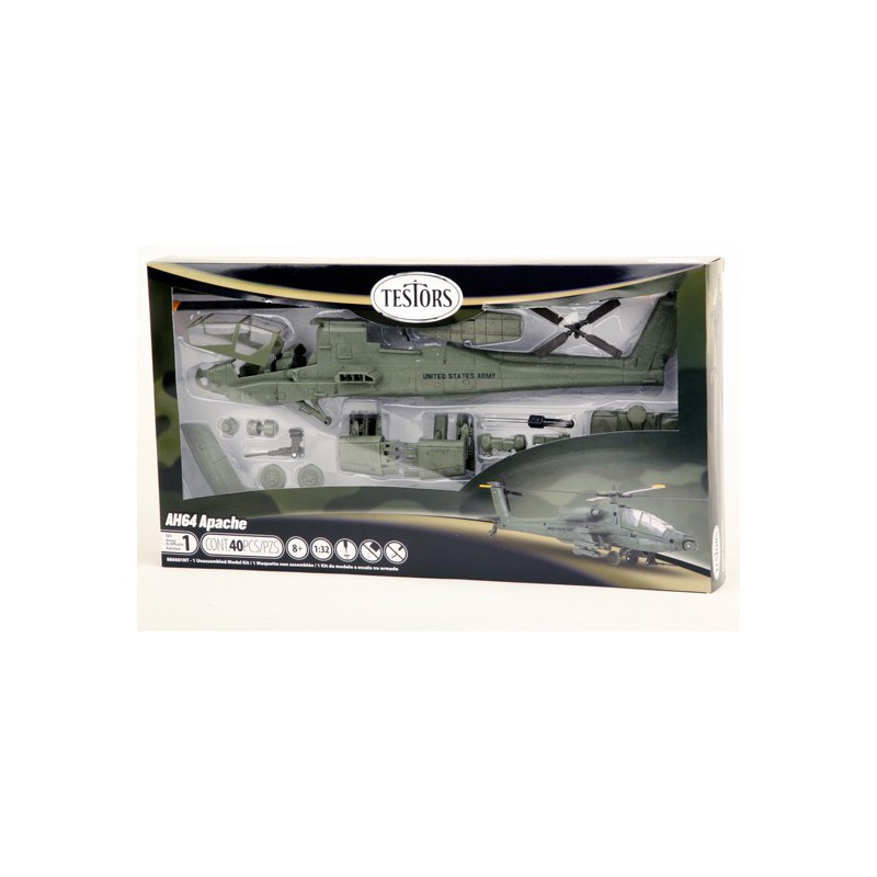 Plastic helicopter model Apache Helicopter 1/32 | Scientific-MHD