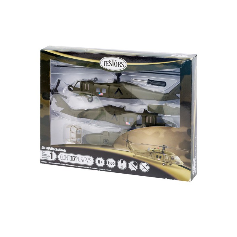 UH60 plastic helicopter model Blackhawk 1/60 | Scientific-MHD