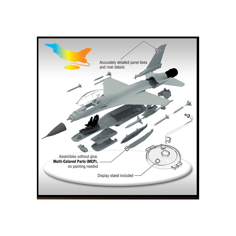 USAF F-16C MCP 1/72 plastic plane model | Scientific-MHD