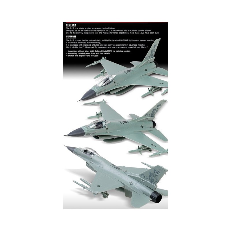 USAF F-16C MCP 1/72 plastic plane model | Scientific-MHD