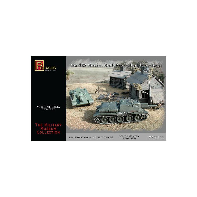 SU-122 plastic tank model Soviet Howitzer 1/72 | Scientific-MHD