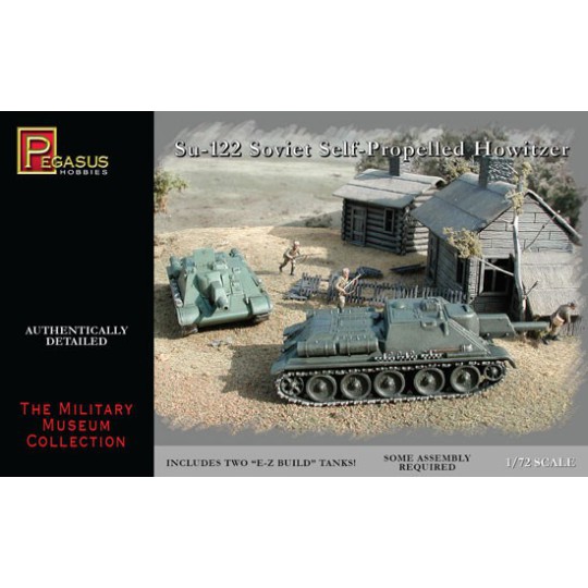 SU-122 plastic tank model Soviet Howitzer 1/72 | Scientific-MHD