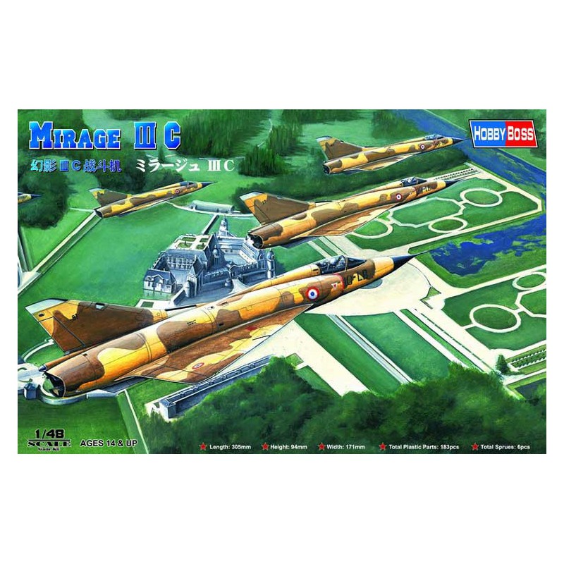 Mirage plastic model Mirage III C French AF 1/48 | Scientific-MHD