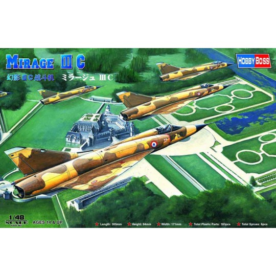 Mirage plastic model Mirage III C French AF 1/48 | Scientific-MHD