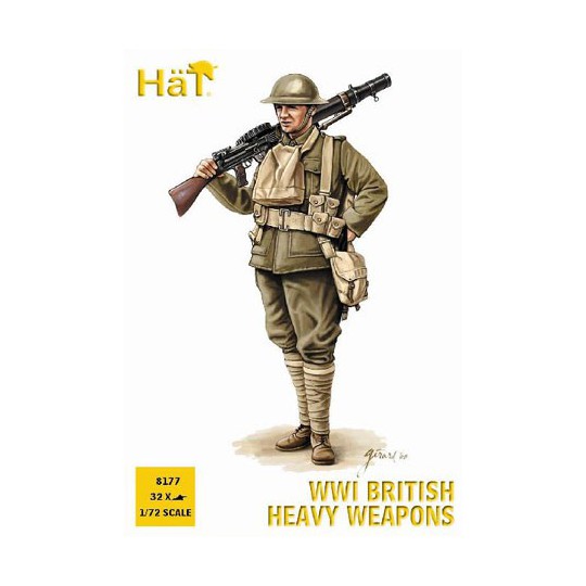 English heavy weapons figurine wwi 1/72 | Scientific-MHD