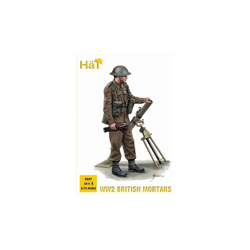 English mortar figurine wwii1/72 | Scientific-MHD