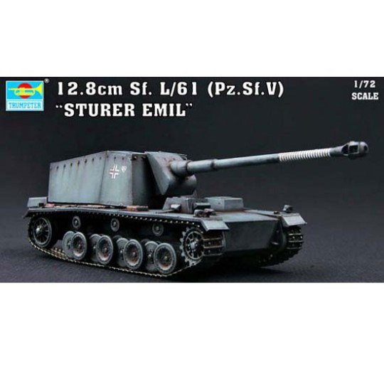 Plastic tank model German 12.8cm Selbstfahrlafette L/61 | Scientific-MHD