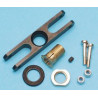 Embedded accessory aluminum hub 50mm 0 ° 3.2mm axis | Scientific-MHD