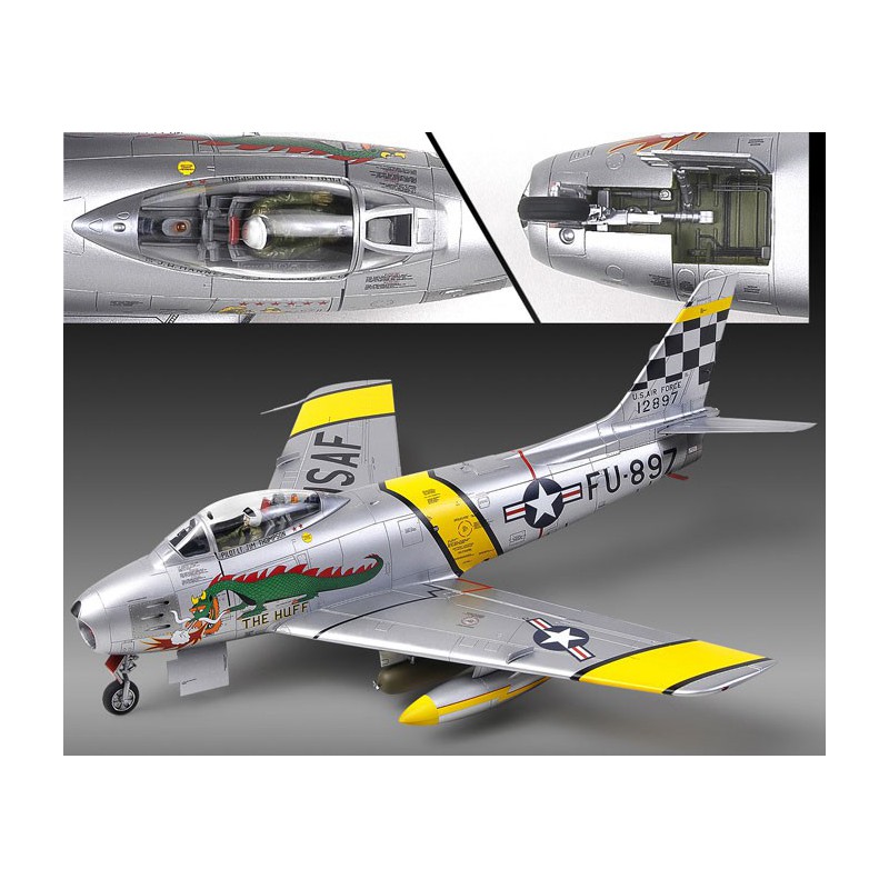 Plastic plane model F-86F Saber The Huff 1/48 | Scientific-MHD