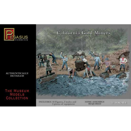 Gold researchers figurine in California | Scientific-MHD