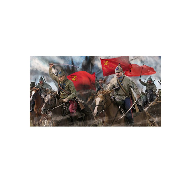 Red cavalry figurine one. Summer 1/72 | Scientific-MHD