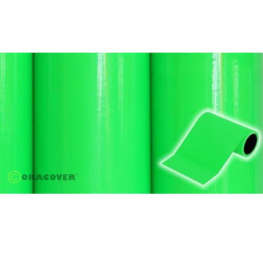 Oracover oratrim fluorescent green width 9.5cm x 2m Oracover oratrim fluorescent green width 9.5cm x 2m | Scientific-MHD