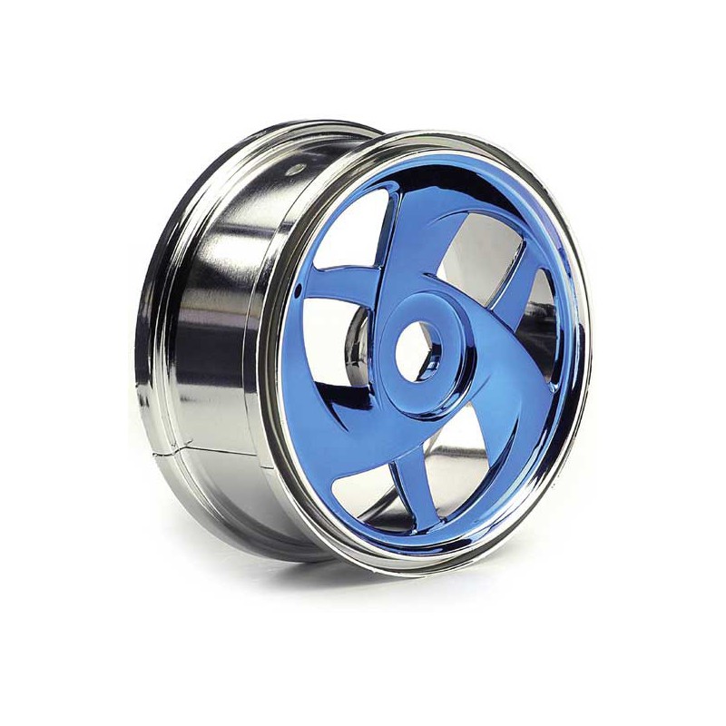 Radio -controlled car accessories Minion Chrome Bleu 1/8 rims | Scientific-MHD