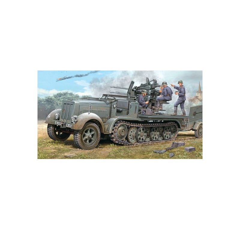 Plastic tank model 2cm Flakvierling 38 | Scientific-MHD