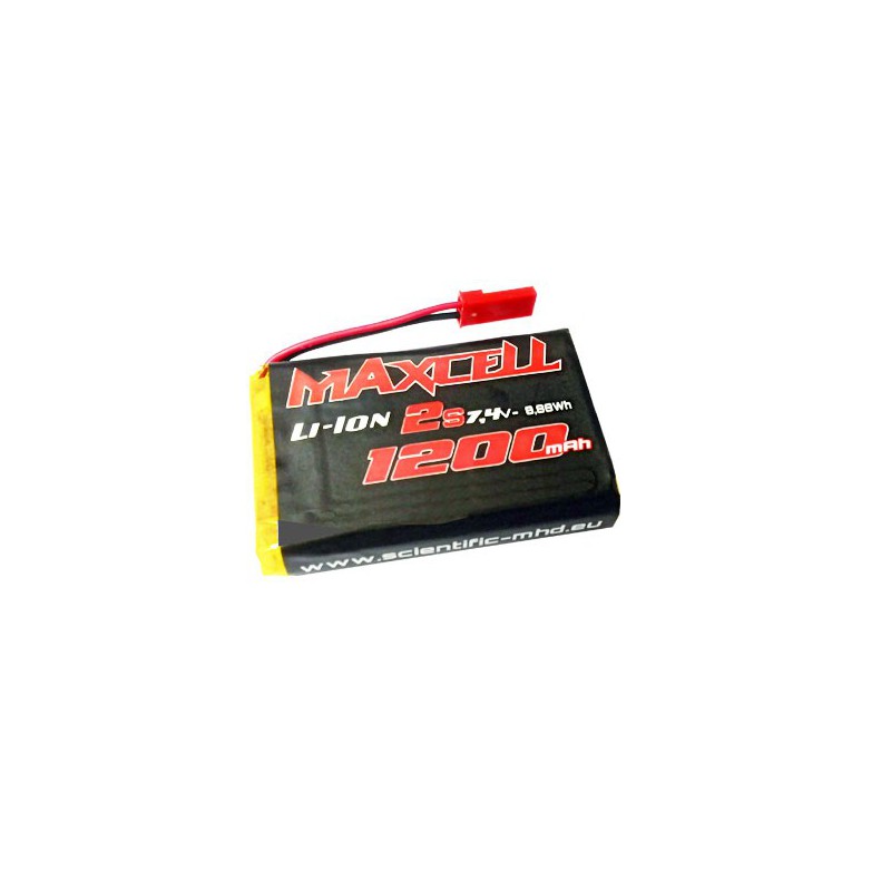 LIPO battery for radio controlled device. Tx li-ion 2S 1200/MHD6C | Scientific-MHD