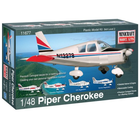 Piper Cherokee 1/48 plastic plane model Piper Cherokee 1/48 plastic plane model | Scientific-MHD