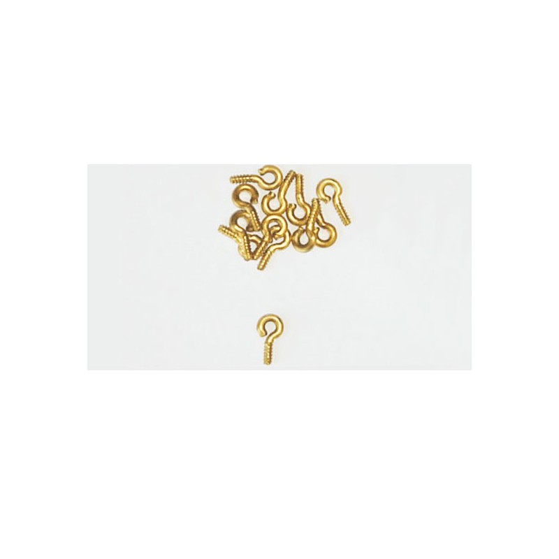 Boat fittings Pitons to screw in brass 3.5 x 8mm | Scientific-MHD