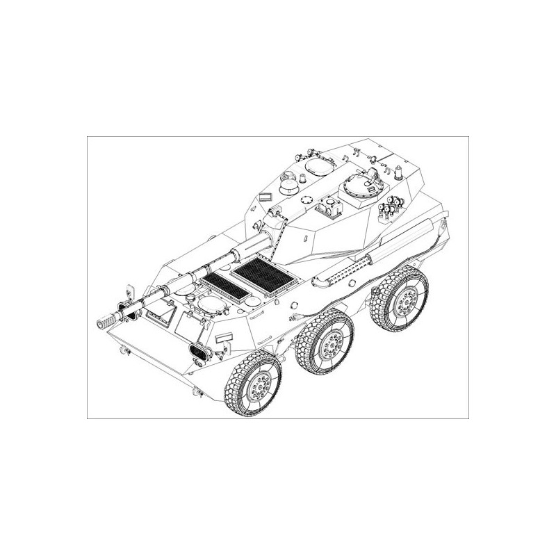 Plastic tank model plastic ptl02 tank destroyer 1/35 | Scientific-MHD