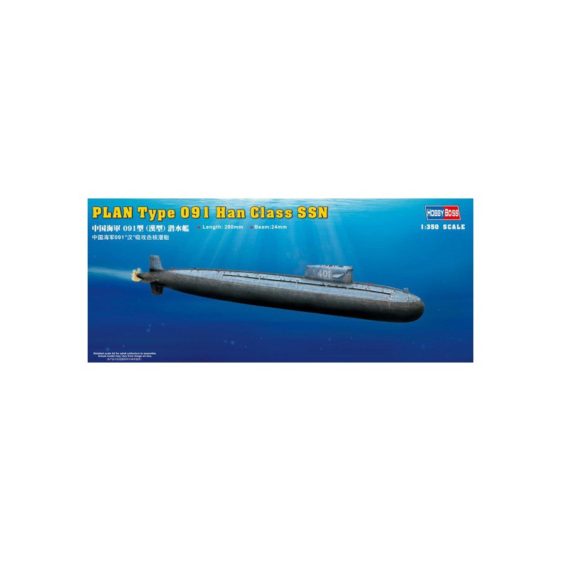 Plastic boat model type 091 Han Class Submarine | Scientific-MHD
