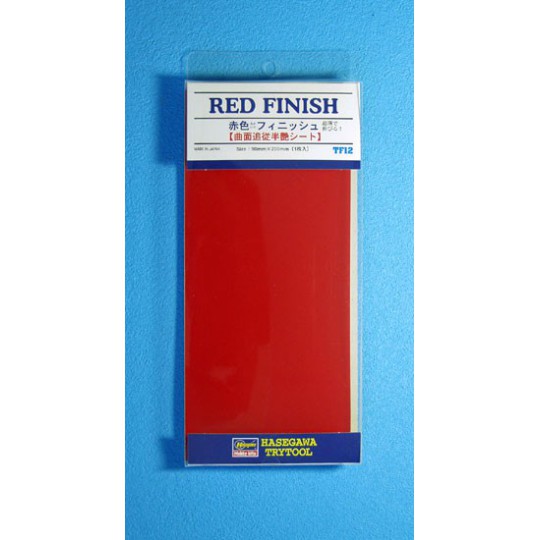 Materials for model Red finish plate 90x200mm | Scientific-MHD