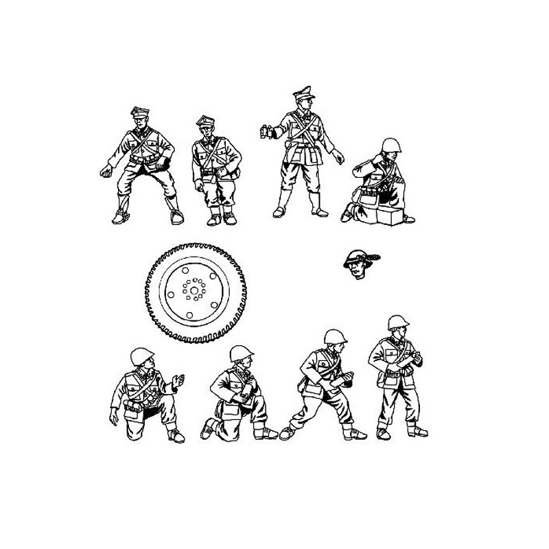 Polish artillery figurine ww2 1/72 | Scientific-MHD