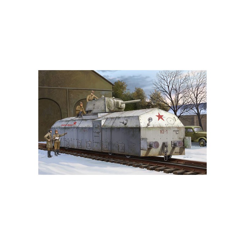 SOVIET Armored Train 1/72 plastic train model | Scientific-MHD