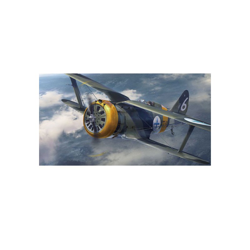 Polikarpov I-153 plastic plane model “Finnish Air Force” | Scientific-MHD