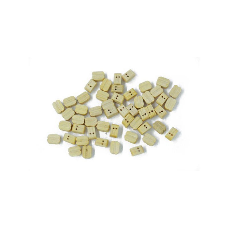 Double wooden boating wooden booster 5mm (50 pcs) | Scientific-MHD