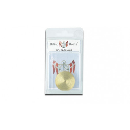 Brass wrapping doll with brass tinner 16x32mm brass (1pc) | Scientific-MHD